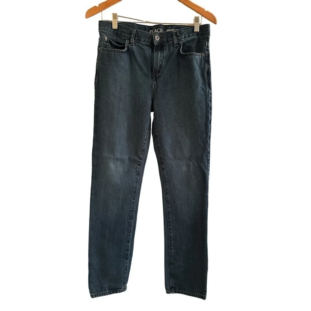 The Children's Place Kids Boys 100% Cotton Basic Skinny Denim Jeans Size 16 Blue